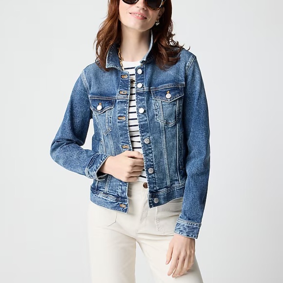 J. Crew NWT Classic Blue‎ Denim Jacket womens size XXL - Picture 2 of 14